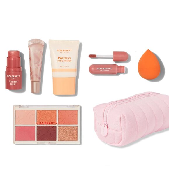 New Ulta Collection 6 Piece Make Up Lot Bag Set Blush High Shine Lipstick & More - Picture 1 of 1